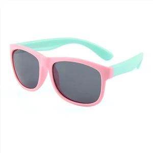 Kessaħ UV400 TAC Polarized Kids Nuċċalijiet tax-xemx Ċertifikat FDA tas-silikon